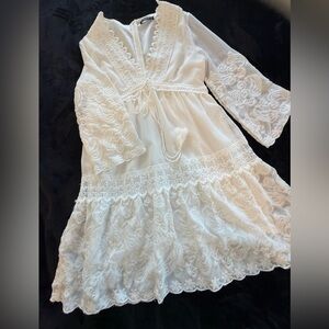 Sheilay White Lace Dress size S